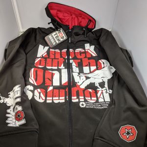 Top Ten Knockout Hoodie - Black White Red