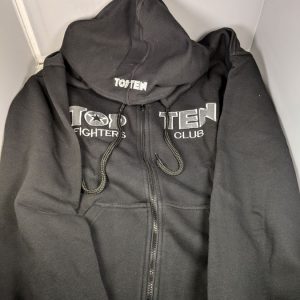 Top Ten fighters Club Hoodie - Black & Grey